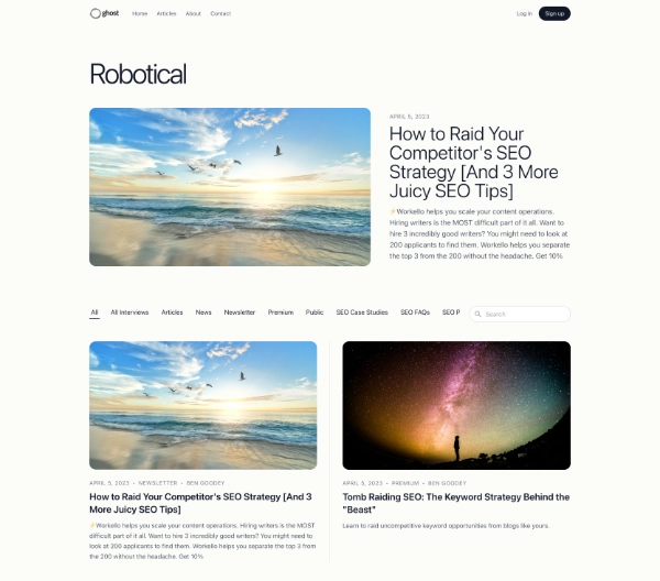 Robotical Portfolio Website